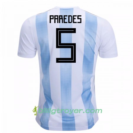 Billige Fotballdrakter Argentina Paredes 5 VM 2018 Hjemmedraktsett